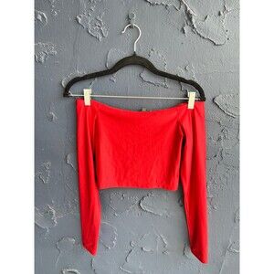 off the shoulder long sleeve top